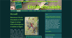 Desktop Screenshot of ecole-escalade.ch